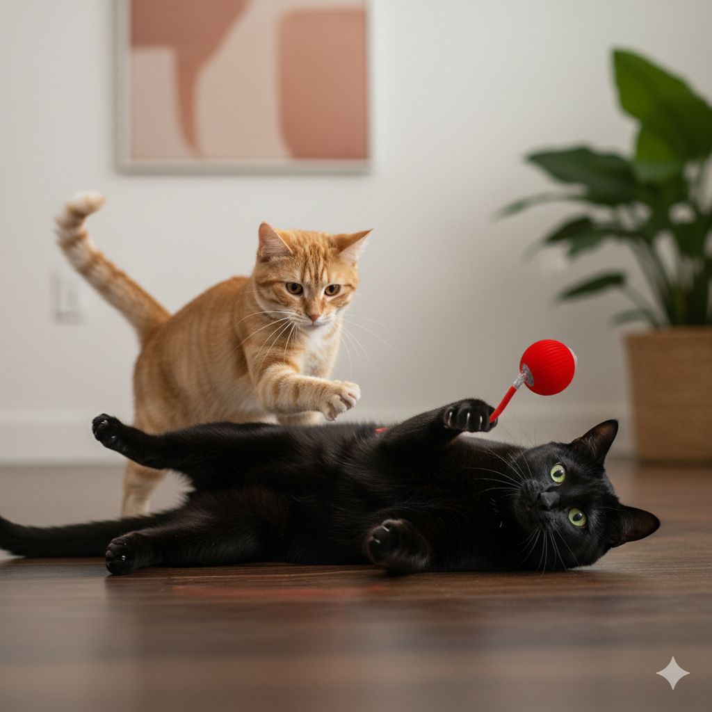 Catfri® CatBall: Automatisk Interaktiv Sjov Kat Jage Bold